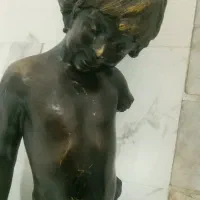 مجسمه برنزی انتیک وارداتی پسرجنگل|کلکسیون اشیاء عتیقه|نسیمشهر, |دیوار