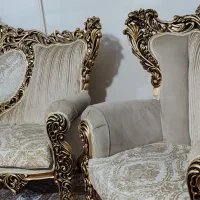 مبل استیل هفت نفر ه بامیزعسلی پارچه ترک|مبلمان خانگی و میز عسلی|باغستان, |دیوار