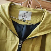 بارانی  خردلی چرمی