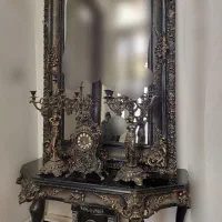 آیینه شعمدان چوبی