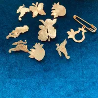 انواع سنجاق سینه برنجی کار دست