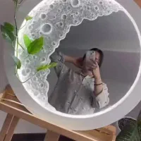 آینه ماه|آینه|میبد, |دیوار