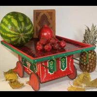 چرخ طحافی تزییتی شب یلدا|صنایع دستی و سایر لوازم تزئینی|شیراز, تندگویان|دیوار