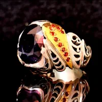 انگشتر نقره دست ساز|جواهرات|پرند, فاز ۴|دیوار