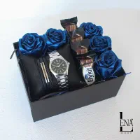 باکس گل همراه لوازم برای روز مرد|گل مصنوعی|قائن, |دیوار