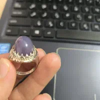 انگشتر عقیق سوسنی ناب لونه زنبوری