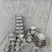 سرویس پذیرایی 44 پارچه روحی و استیل، قابلمه|ظروف پختوپز|قم, محمد آباد|دیوار