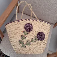 سبد حصیری زیبا