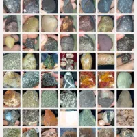 انواع سنگهای قیمتی.شهاب والماس .یشم.فسیل|کلکسیون اشیاء عتیقه|شیراز, شاهچراغ|دیوار