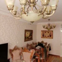 لوستر طرح برنز 8 شاخه و 3 شعله داخل 2 عدد