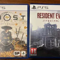 دیسک بازی ps5 رزیدنت اویل ۹ و گوست آف یوتی