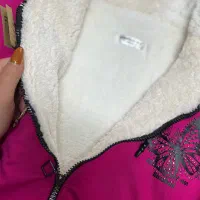 سوئیشرت تو خز طرح پروانه دخترانه