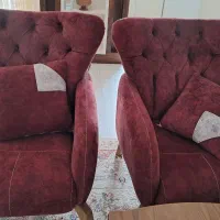 سرویس مبل هشت نفره در حد نو|مبلمان خانگی و میز عسلی|گلوگاه بابل (گلیا), |دیوار