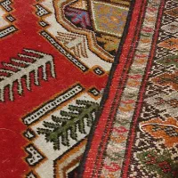 قالیچه۴متری ترکمنی قدیمی سالم ومرتب و تمیز و انتیک|گلیم، جاجیم، گبه|گرگان, |دیوار