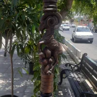 تنه چوب گردو اسب یک متری وقوچ یک متری،|صنایع دستی و سایر لوازم تزئینی|شازند, |دیوار