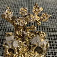 مجسمه فیل طلایی زیبا