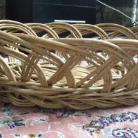 سبد چوبی حصیری|صنایع دستی و سایر لوازم تزئینی|تبریز, |دیوار