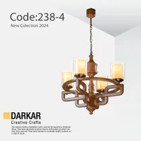 لوستر چوبی مدل روژان|لوستر و چراغ آویز|کرج, شاهینویلا|دیوار