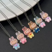 فروش گردنبند لبوبو شبرنگی و فلزی|بدلیجات|رشت, گلباغ نماز|دیوار