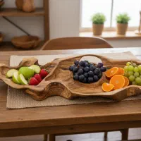 ظرف چوبی دست ساز|ظروف سرو و پذیرایی|تهران, شهرک آزادی|دیوار