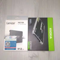 هارد SSD لکسار 512gb آکبند و 480 کیوکسیا در حد