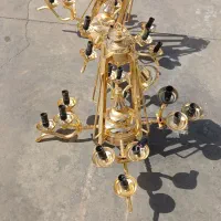 لوستر ابکاری طلا تناژ و خرده بار|لوستر و چراغ آویز|خاوران, |دیوار