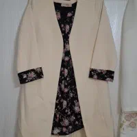 کت بلند مجلسی خاص + تاپ گل‌دار  M.MODA  سایز ۳۸