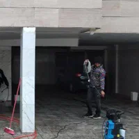 نظافت ساختمان ومنزل بادستگاه پرقدرت راه پیلوط حیاط