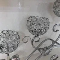 جاشمعی سه شعله کریستال|صنایع دستی و سایر لوازم تزئینی|تهران, مجیدیه|دیوار