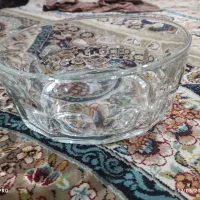 کاسه بزرگ شیشه ای فرانسوی قدیمی