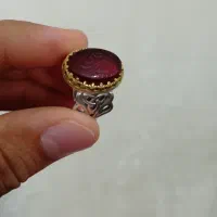 انگشتر نقره عقیق سرخ