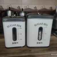 ظرف قند و شکر استیل درجه یک|ظروف نگهدارنده، پلاستیکی، یکبارمصرف|علیآباد کتول, |دیوار