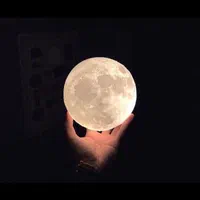 لوستر کره ماه مدرن 3d|چراغ خواب و آباژور|تهران, دروازه شمیران|دیوار