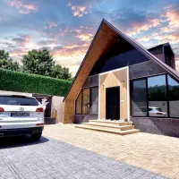 ویلای سوئیسی دو خوابه نوساز دربستی