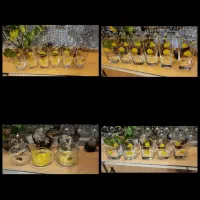 دو دست ظرف ظروف لیوان پارچ