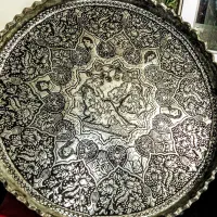 مجمع مس لبکنگره قاجار قلم فاخرارزشمندپهلوی طرح بزم|کلکسیون اشیاء عتیقه|زنجان, |دیوار