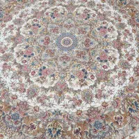 فرش دایره  خطیبی (۲×۲)رنج ۵۰  ابریشم|فرش|تبریز, |دیوار