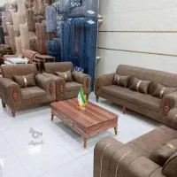 مبل. زر آبی کد 565|مبلمان خانگی و میز عسلی|پرند, فاز ۱|دیوار