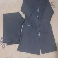 مانتو وشلوار مدرسه رنگ طوسی قیمت ۸۵۰تومن