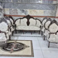 مبل سلطنتی ۹نفره تمام چوب راش مبلمان شاهان|مبلمان خانگی و میز عسلی|تبریز, |دیوار
