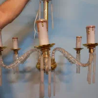 ۳عدد لوستر شاخه کریستال