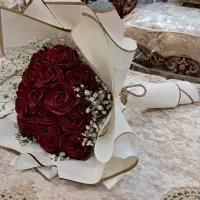 دسته گل روبانی