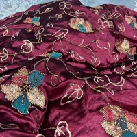 دو عدد پارچه مخمل مخصوص لباس لری