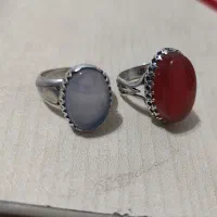 انگشتر نقره با عقیق سوسنی