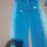 دو عدد شلوار بگ و راسته در حد نو سایز ۳۸