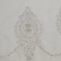 پرده قاب رو گل درشت به صورت flat یا پلیسه