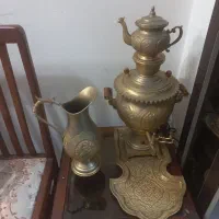 سرویس سماور برنجی|سماور، چای‌ساز، قهوه‌ساز|خشکبیجار, |دیوار
