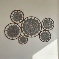 ماندلا ماندالا دریمکچر دیوارکوب قلاب بافی|صنایع دستی و سایر لوازم تزئینی|اصفهان, پوریای ولی|دیوار