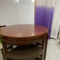 میز ۴ نفره چوبی با صندلی«نهارخوری»|میز و صندلی غذاخوری|قائمشهر, |دیوار