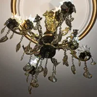 لوستر|لوستر و چراغ آویز|باغستان, |دیوار